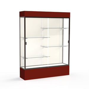 Spirit Series Lighted Floor Display Case, 60"W x 80"H x 16"D