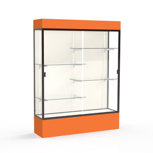 Spirit Series Lighted Floor Display Case, 60"W x 80"H x 16"D