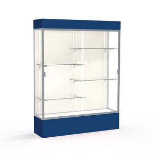 Spirit Series Lighted Floor Display Case, 60"W x 80"H x 16"D