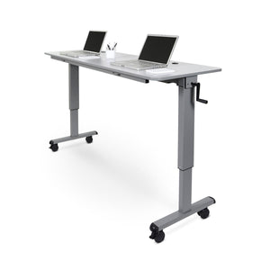 72" Adjustable Flip-Top Nesting Table with Crank Handle