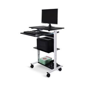 Three-Shelf Adjustable Stand Up Workstation
