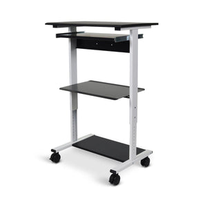 Three-Shelf Adjustable Stand Up Workstation