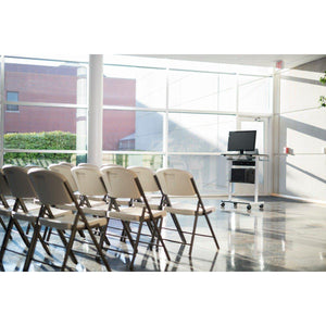 Three-Shelf Adjustable Stand Up Workstation