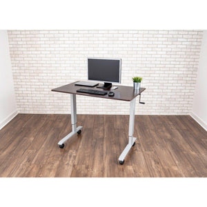 High Speed Crank Adjustable Stand Up Desk, 48" W