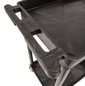 24" x 18" Plastic Tub Cart with Three Shelves
