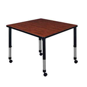 Kee 36" Square Height Adjustable Mobile Classroom Activity Table