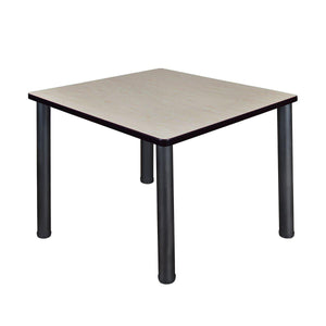 Kee 36" Square Post-Leg Breakroom Table, 29" Dining Height