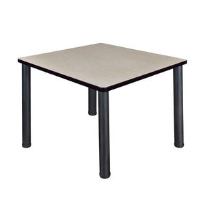 Kee 42" Square Post-Leg Breakroom Table, 29" Dining Height