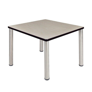 Kee 42" Square Post-Leg Breakroom Table, 29" Dining Height