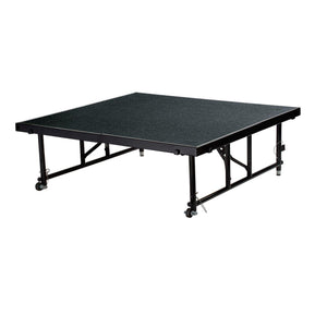 Height Adjustable 4' x 8' TransFix Stage Platform, 16"-24" H, Carpet Surface