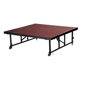 Height Adjustable 4' x 8' TransFix Stage Platform, 16"-24" H, Carpet Surface