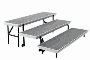 TransPort 3-Level Straight Choral Riser