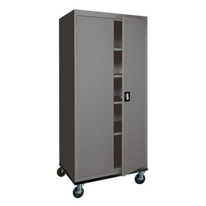 Transport Series Storage Cabinet, 36 x 24 x 72, Charcoal