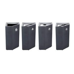 Valuta Painted Steel 35-Gallon Waste Receptacle