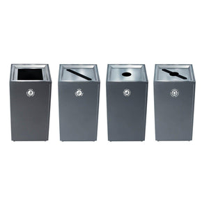 Valuta Painted Steel 40-Gallon Waste Receptacle