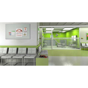 Deco Aurora Vinyl Bulletin Board, 4' H x 6' W