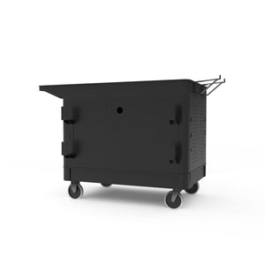 Industrial Work Cart with Locking Cabinet
