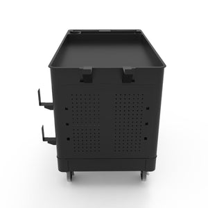 Industrial Work Cart with Locking Cabinet