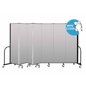 Screenflex FREEstanding Vinyl Portable Partition - 5'H x 13' 1"L - 7 Panels