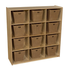 12 Big Cubby Storage with Medium Baskets