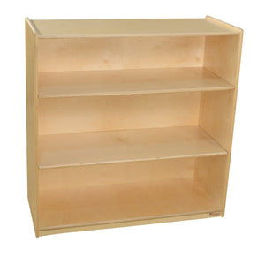 Wood Designs Bookshelf with Adjustable Shelves, 36-3/4"H-Pre-School Furniture-