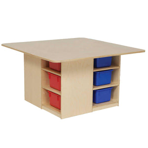 Cubby Table with (12) Color Trays