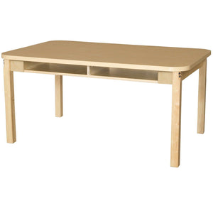 Wood Designs Four Seater High Pressure Laminate Desk-Desks-20" Fixed-
