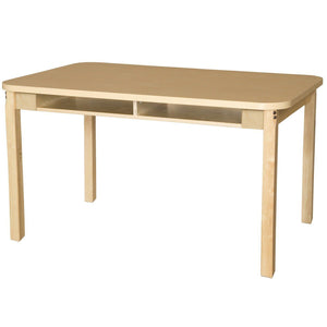 Wood Designs Four Seater High Pressure Laminate Desk-Desks-29" Fixed-