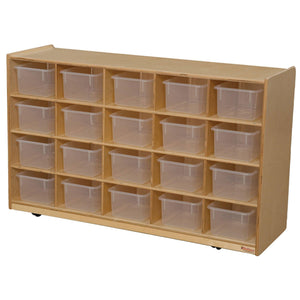 20 Tray Storage with Translucent Trays