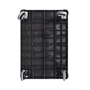 Two-Shelf Heavy-Duty Plastic Utility Cart