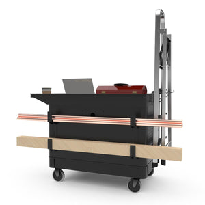 Industrial Work Cart with Locking Cabinet