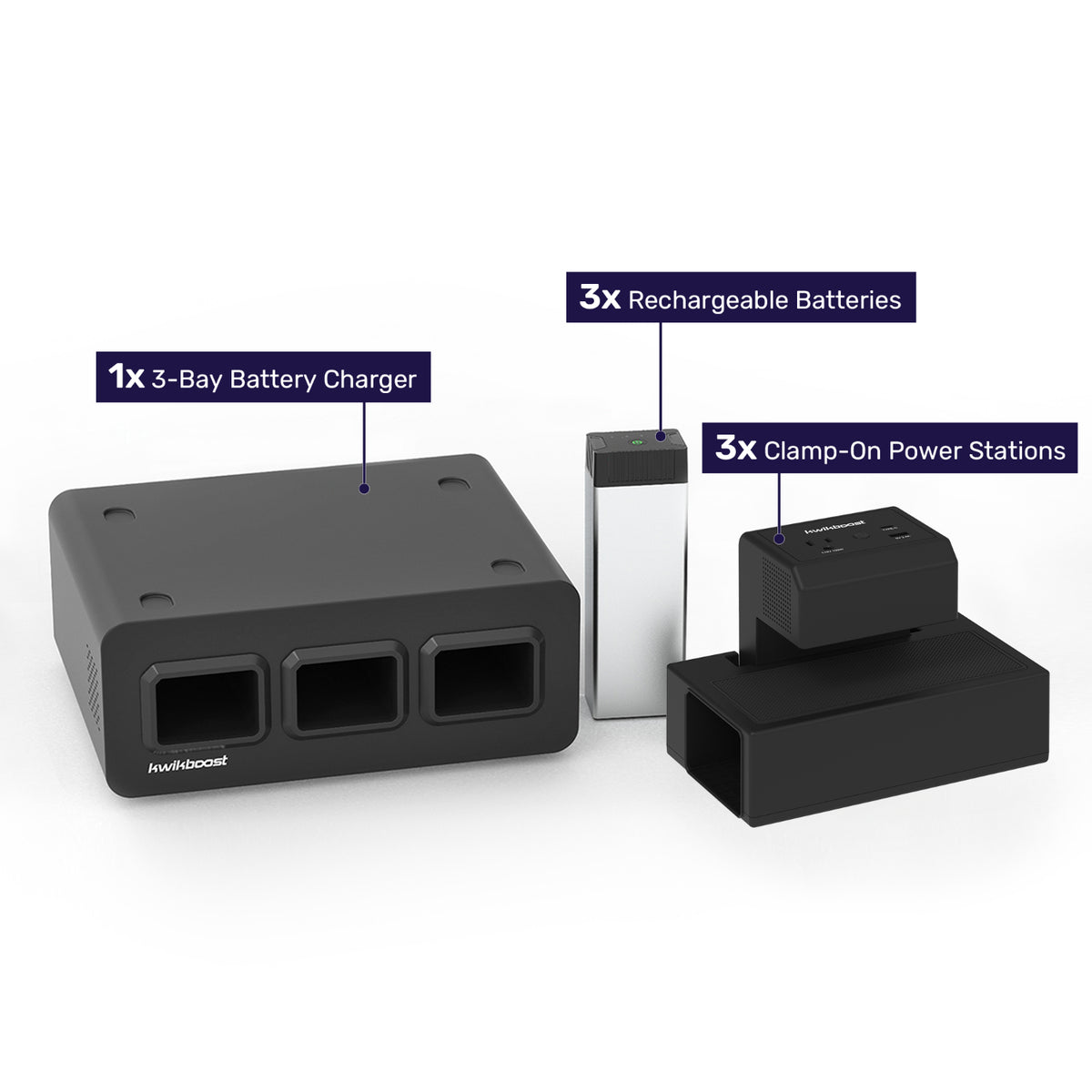 KwikBoost EdgePower™ Desktop Charging Station System, Light Use Bundle