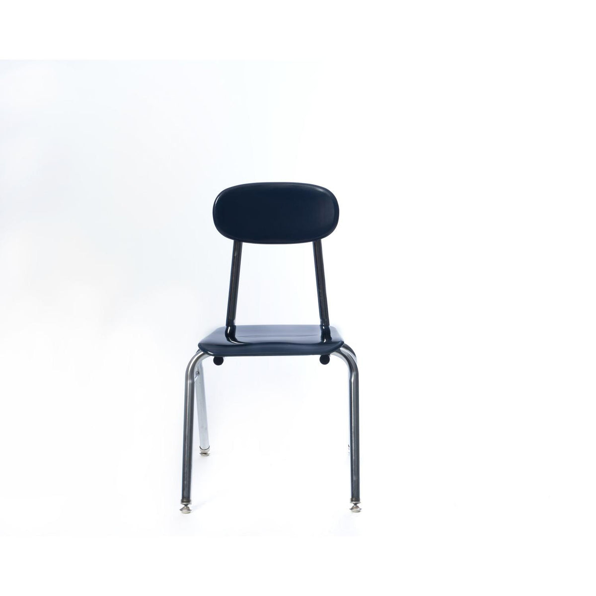 5/8" Solid Plastic V-Leg Stacking School Chair, 15-1/2" Seat Height