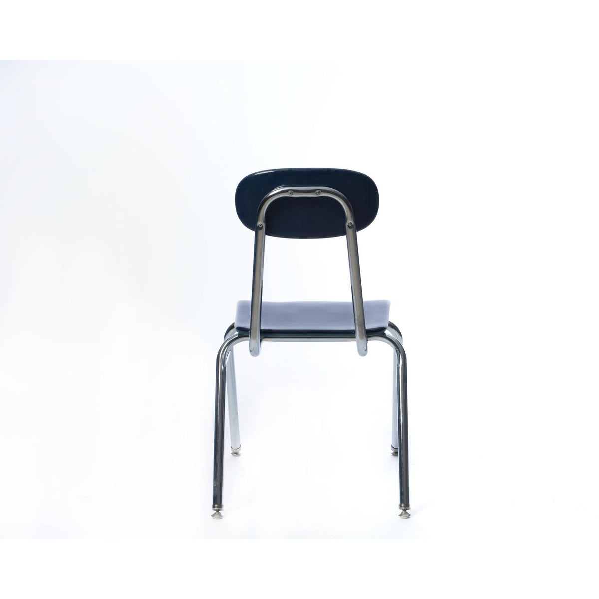 5/8" Solid Plastic V-Leg Stacking School Chair, 17-1/2" Seat Height