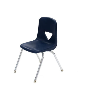 120 Series Stacking School Chair, 13-1/2" Seat Height, Navy-QUICK SHIP