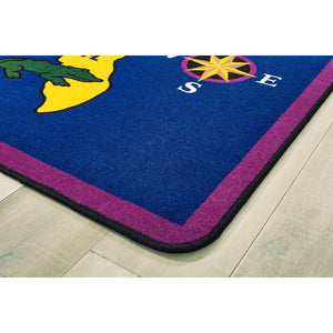 Carpets for Kids Discover America Carpet, 4'5" x 5'10" Rectangle