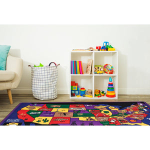 Carpets for Kids Discover America Carpet, 5'10" x 8'4" Rectangle