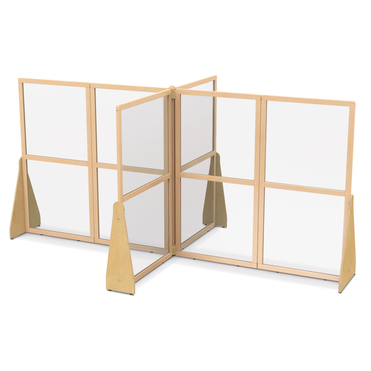 Jonti-Craft® See-Thru Quad Crib and Space Divider, 126" W x 76-1/2" D x 59-1/2" H