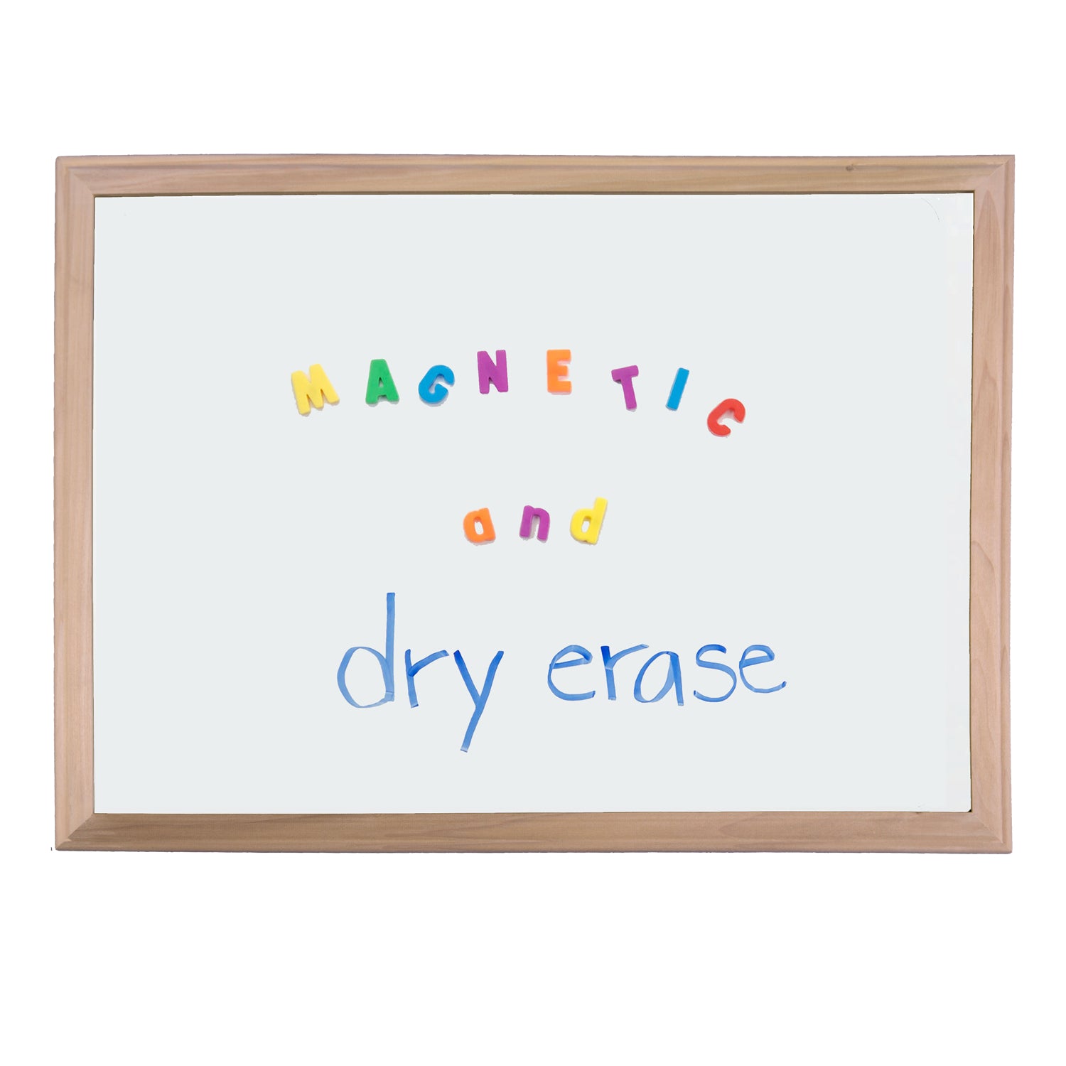 Flipside Products Magnetic Dry Erase Board, Wood Frame, 18" x 24"