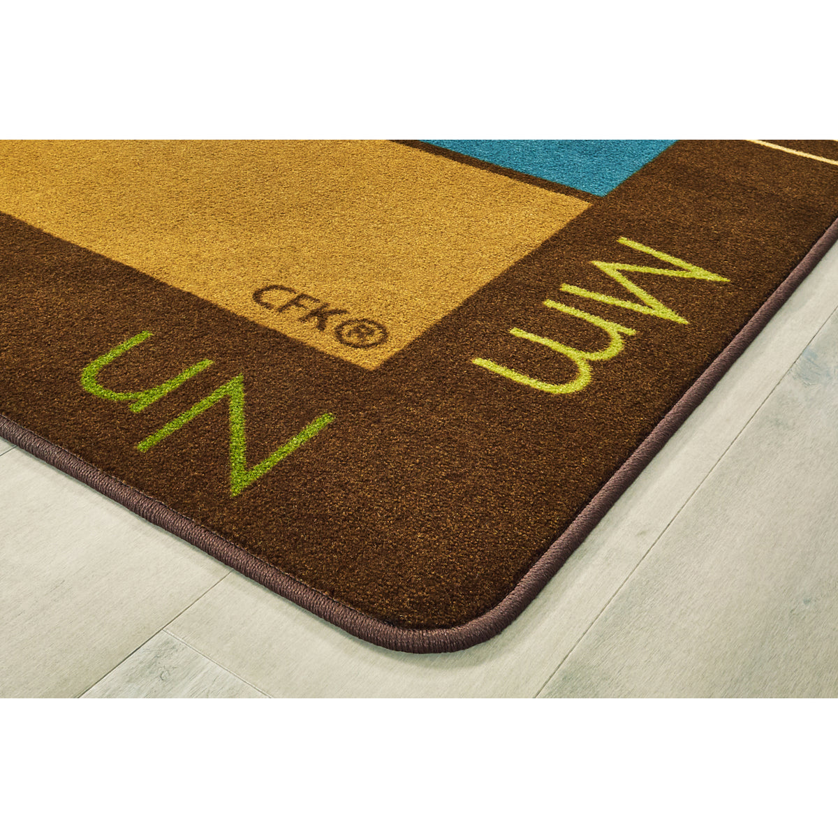 Carpets for Kids Colorful Places Seating Rug, Nature's Colors, 6' x 9' Rectangle, Seats 25