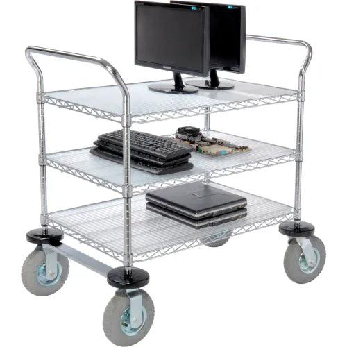 Global Industrial Computer/Instrument Cart, 3 Shelf, 36" L