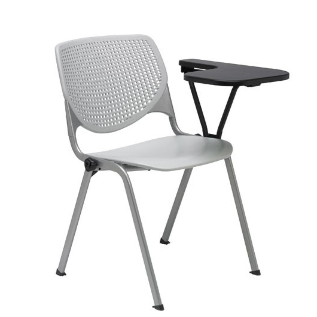 Kool Tablet Arm Multi-Purpose Stack Chair with Glides, Plastic Back and Seat