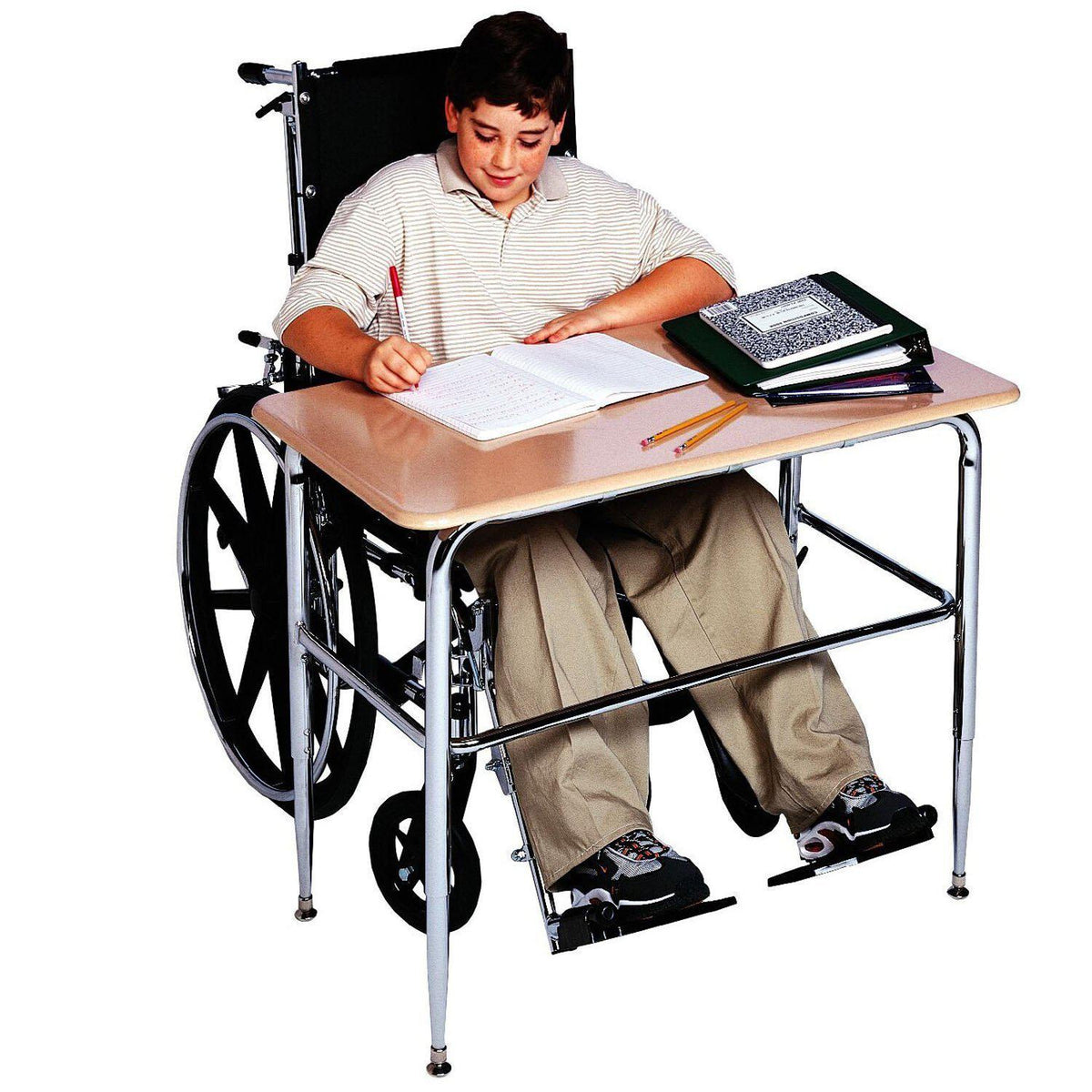 Disability Desk Design Wheelchair Accessible Adjustable Height Large Student Desk - NextGen ...