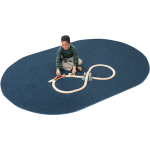 Carpets for Kids Mt. St. Helens Solids Carpet, 6' x 9' Oval