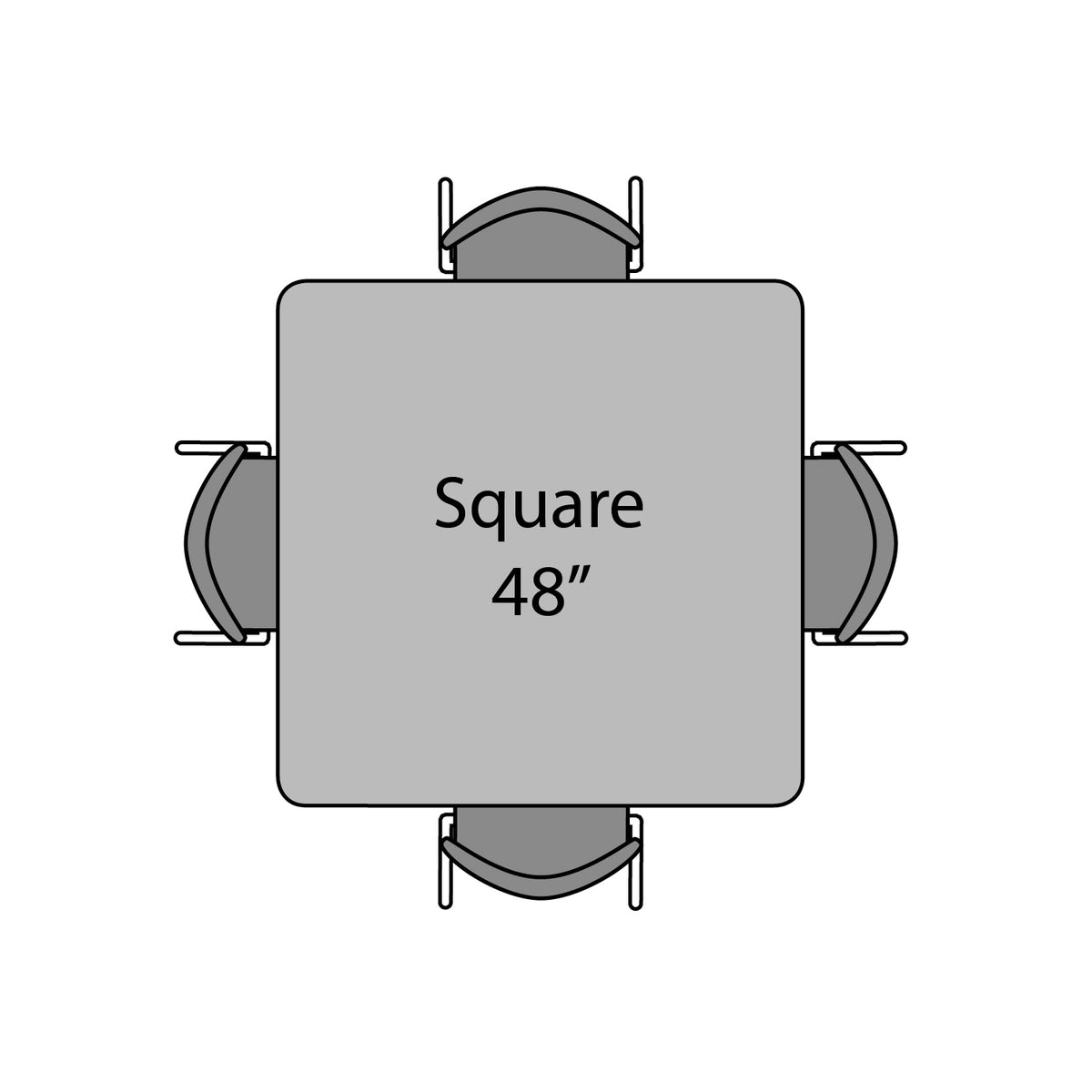 Marco Premier Sitting Height Collaborative Classroom Table, 48" Square