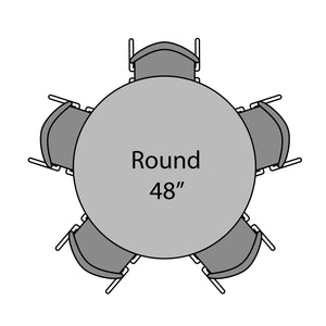 Premier Sitting Height Collaborative Classroom Table, 48" Round