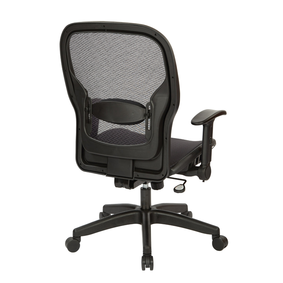 Professional Dark Air Grid® Back and Seat Manager’s Chair with Adjustable Flip Arms, Adjustable Lumbar and Nylon Base