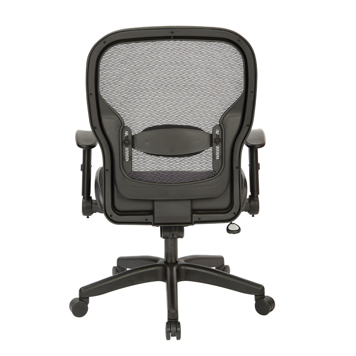 Professional Dark Air Grid® Back and Seat Manager’s Chair with Adjustable Flip Arms, Adjustable Lumbar and Nylon Base