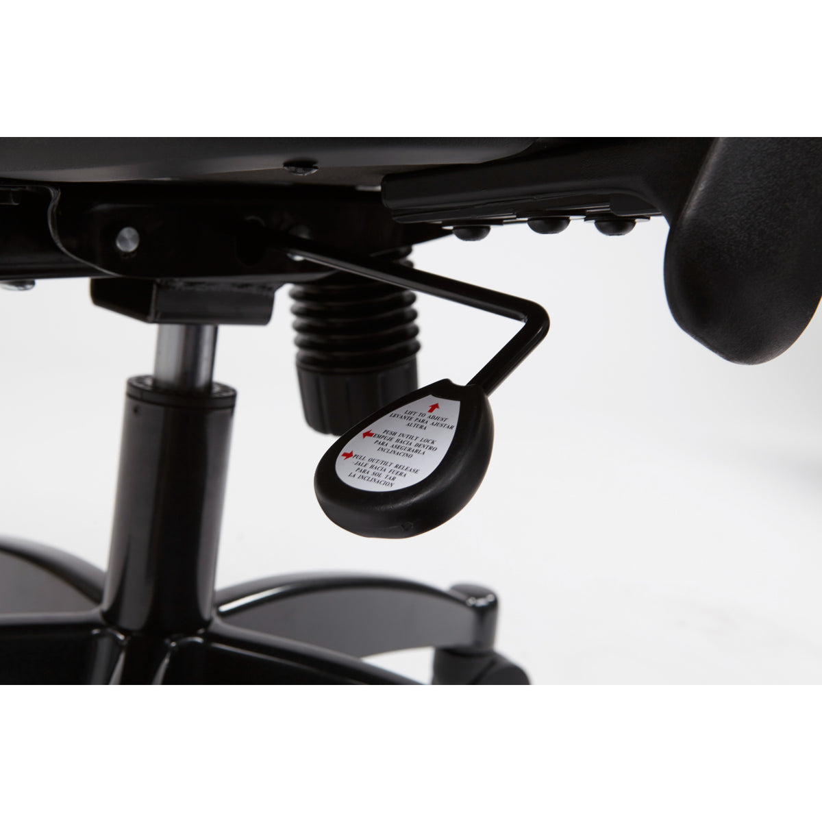 Breathable Mesh Back and Mesh Seat Manager's Chair with Adjustable Arms, Adjustable Lumbar and Industrial Steel Finish Base