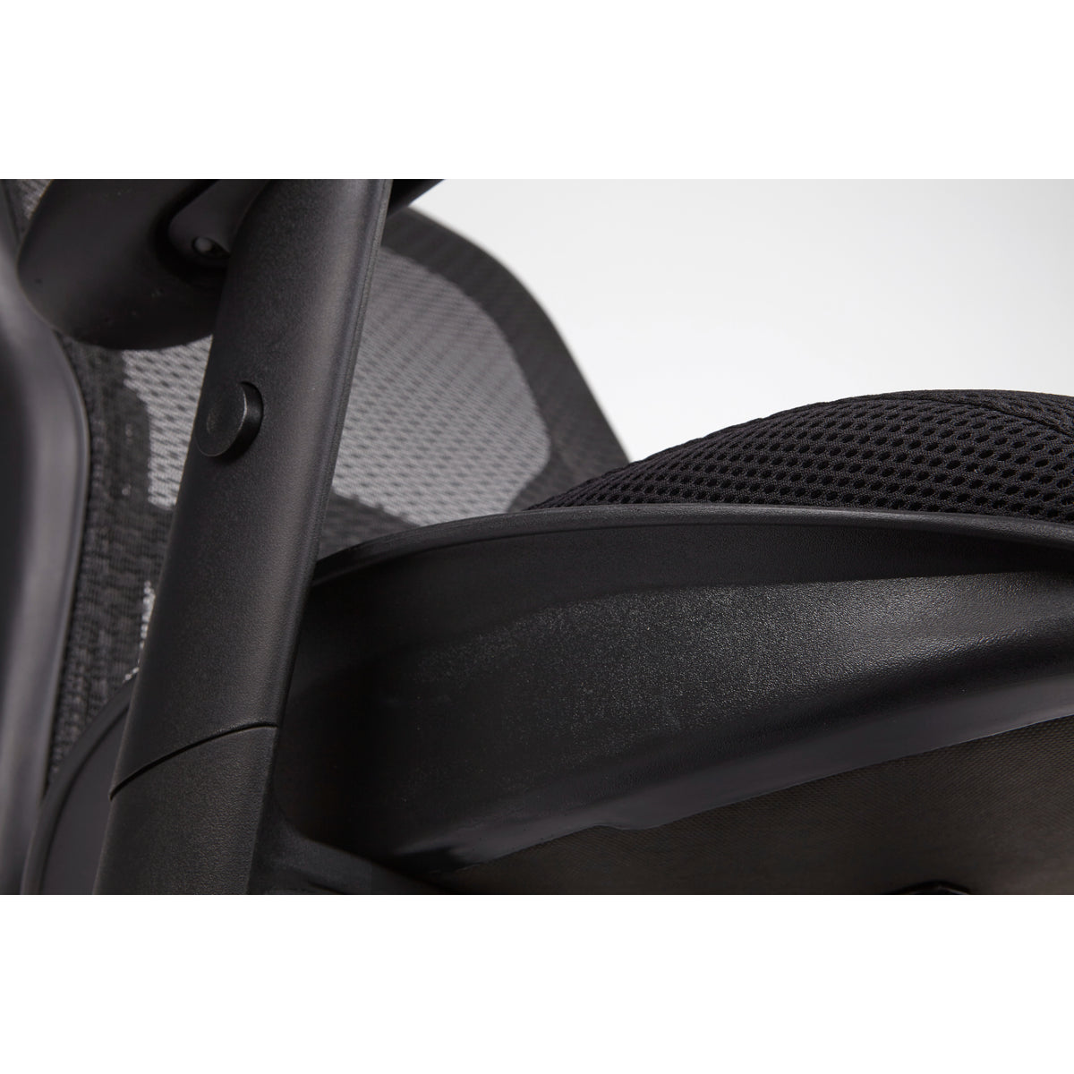Breathable Mesh Back and Mesh Seat Manager's Chair with Adjustable Arms, Adjustable Lumbar and Industrial Steel Finish Base